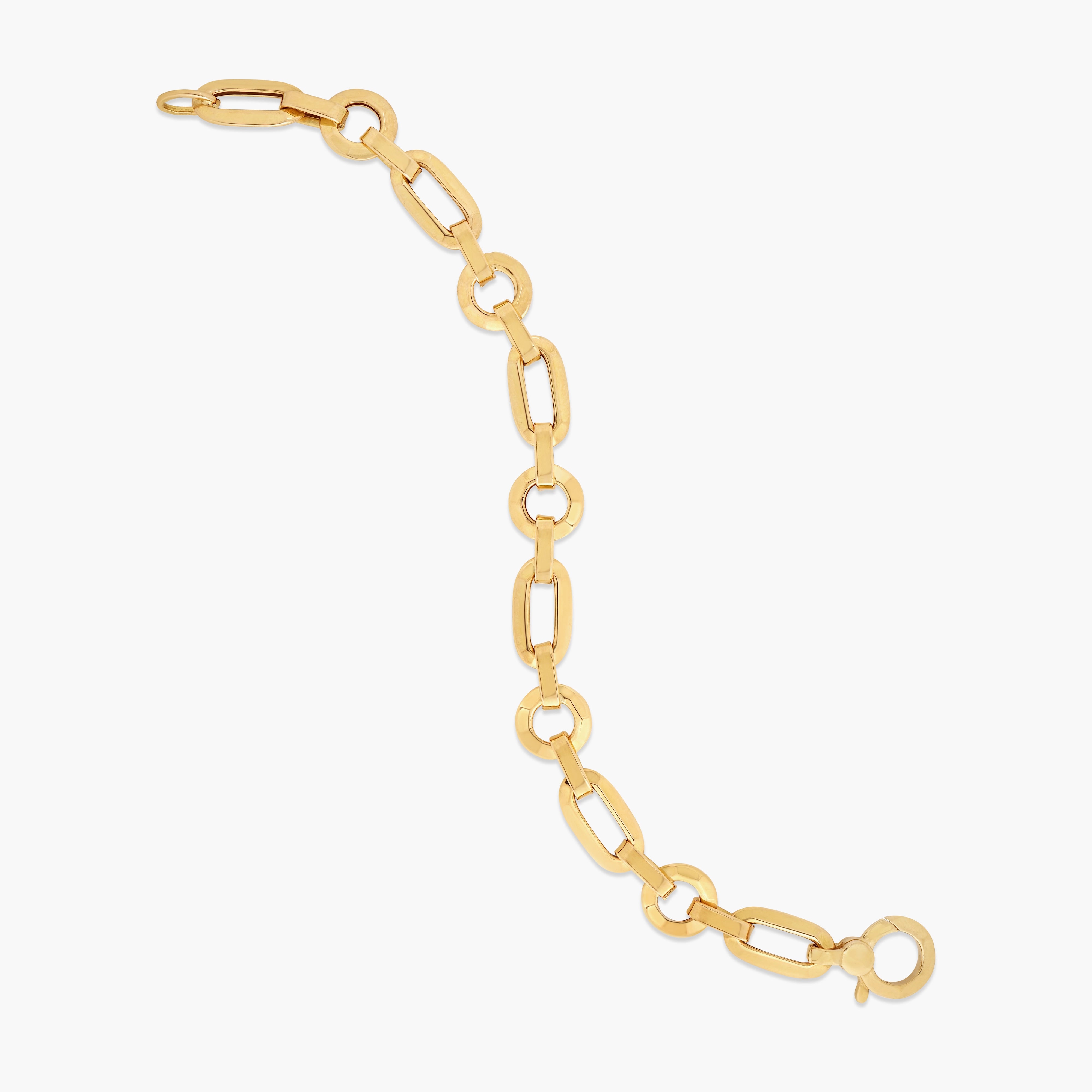 Roberto Coin Gold Mixed Link Bracelet