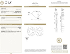 3.38ct Old Mine Brilliant Cut Diamond, I VS1, GIA Certified