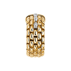 Fope Panorama Flex'it Yellow Gold Diamond Ring