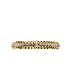 Fope Panorama Flex'it Two-Tone Diamond Bracelet