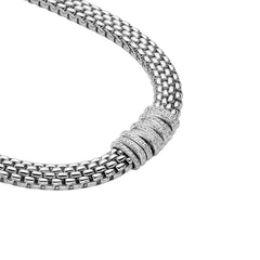 Fope Panorama Gold Diamond Rondel Necklace
