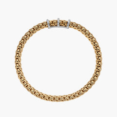 Fope Vendôme Gold Flex'It Diamond Pavé Bracelet