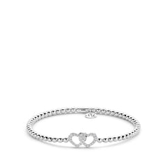 Hulchi Belluni Tresore Double Heart Stretch Bracelet