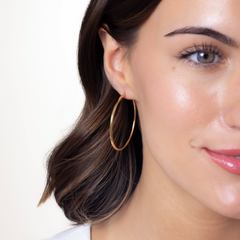 Roberto Coin Yellow Gold 45mm Hoop Earrings