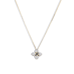 Roberto Coin Venetian Princess Filo White Enamel Flower Necklace