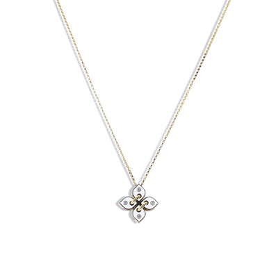 Roberto Coin Venetian Princess Filo White Enamel Flower Necklace - Roberto Coin product