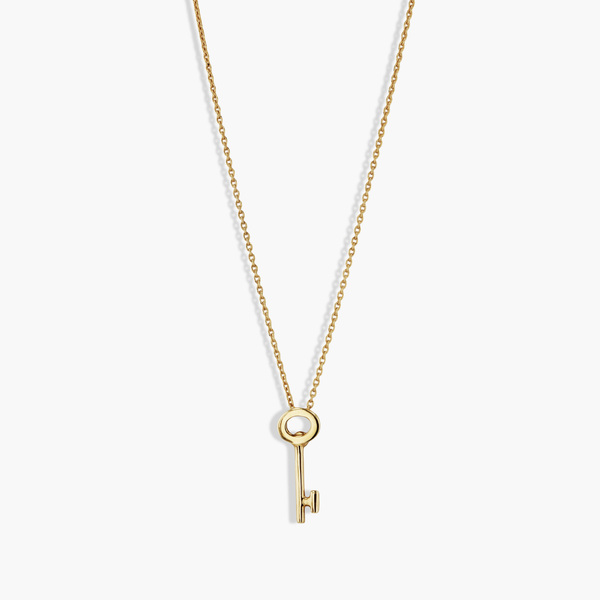 Roberto Coin Tiny Treasures Yellow Gold Key Pendant Necklace