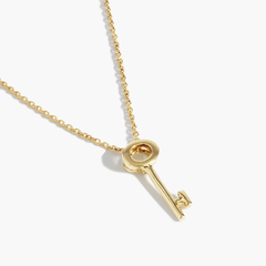 Roberto Coin Tiny Treasures Yellow Gold Key Pendant Necklace