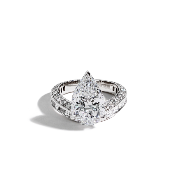 Robert Pelliccia Pear Shaped Origin Engagement Ring