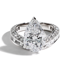 Robert Pelliccia Pear Shaped Origin Engagement Ring