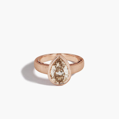 Robert Pelliccia Pear-Shaped Yellow Diamond Engagement Ring - Robert Pelliccia product