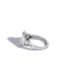 Robert Pelliccia Soft White Elongated Emerald Cut Ring