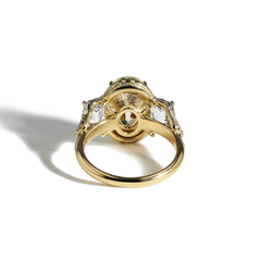 Robert Pelliccia 5 Carat Light Yellow Oval Engagement Ring