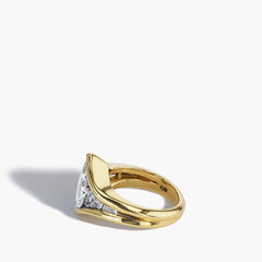 Robert Pelliccia Pear-Shaped Diamond Sculptural Engagement Ring