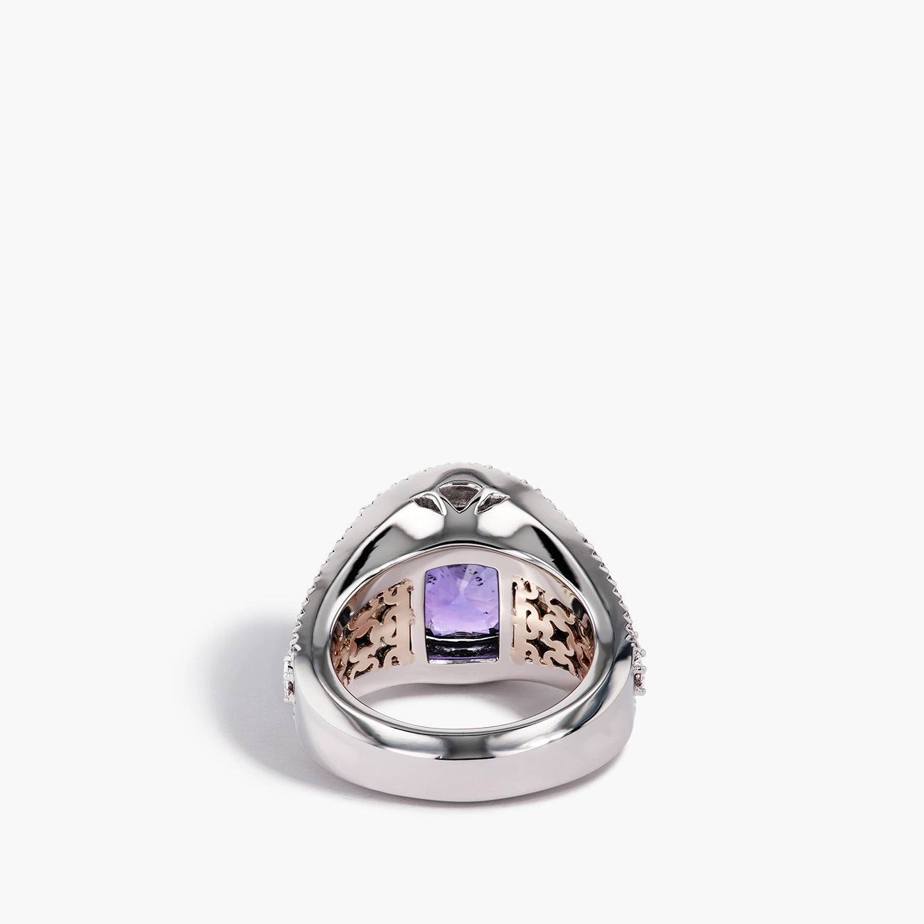 Robert Pelliccia 9 Carat Purple Sapphire and Diamond Ring