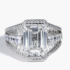 Robert Pelliccia 7 Carat Emerald Cut Engagement Ring