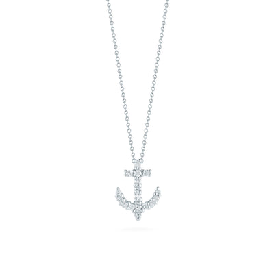 Roberto Coin Tiny Treasures Diamond Anchor Necklace - Roberto Coin product