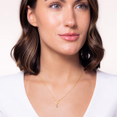 Roberto Coin Tiny Treasures Yellow Gold Key Pendant Necklace