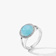 Ippolita Lollipop Blue Quartz with Diamonds Mini Ring