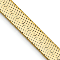 Gold Herringbone Necklace - 5.0 mm