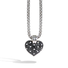 Robert Pelliccia Black & White Diamond Message Locket - Small