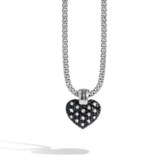 Robert Pelliccia Black & White Diamond Message Locket - Small