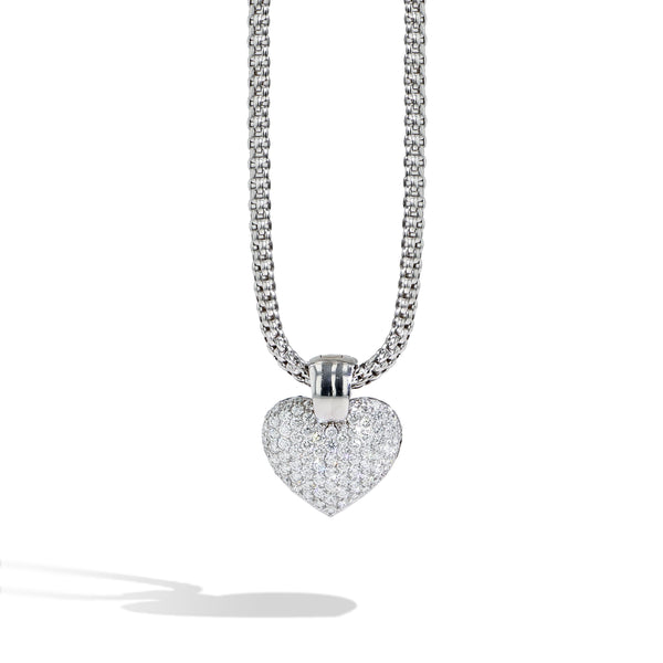 Robert Pelliccia Diamond Pavé Heart Message Locket - Small