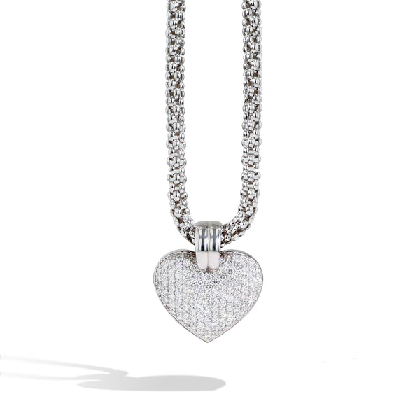 Robert Pelliccia Diamond Pavé Heart Message Locket - Small