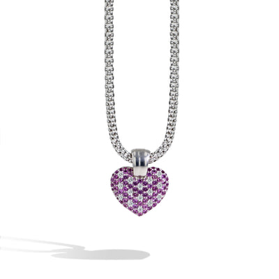 Robert Pelliccia Pink Sapphire & Diamond Message Locket - Small - Robert Pelliccia product