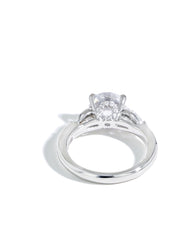 Robert Pelliccia Breathless Three Stone With Pear Sides Engagement Ring