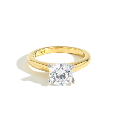 Robert Pelliccia Leganti Round Solitaire Engagement Ring Setting in Yellow Gold - Robert Pelliccia product