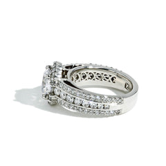 Robert Pelliccia Passion Round Diamond Halo Engagement Ring Setting