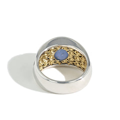 Robert Pelliccia 9.43ct Oval Star Blue Sapphire Ring