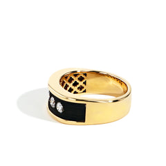 Robert Pelliccia 5 Diamond Black Rhodium Band