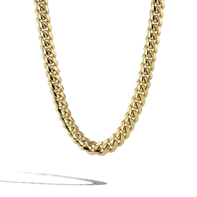 Solid Gold Cuban Link Chain Necklace - 6mm - Private Label product