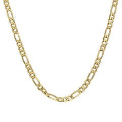 Flat Gold Figaro Chain - 20 Inch