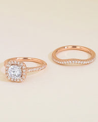 The Round Halo Pavé Set