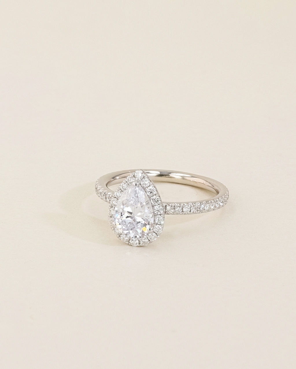 The Halo Pavé Engagement Ring