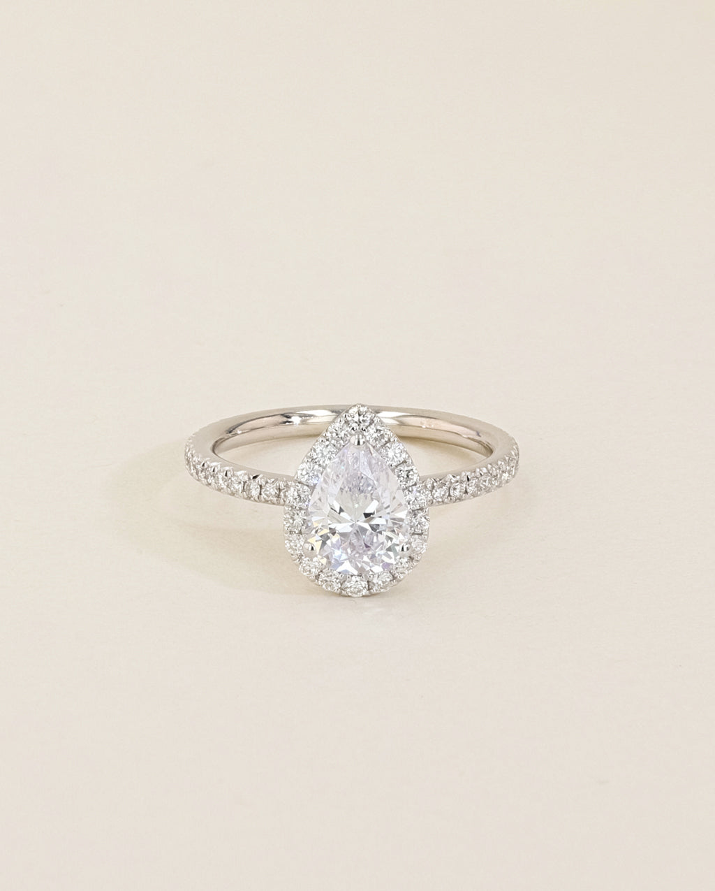 The Halo Pavé Engagement Ring