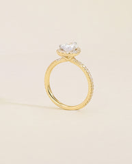 The Halo Pavé Engagement Ring