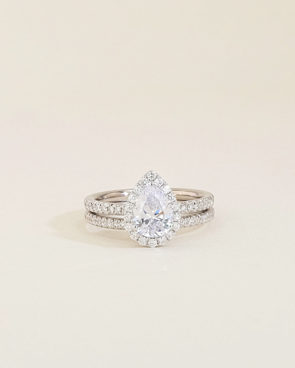 The Halo Pavé Set Engagement Ring