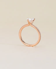 The East to West Solitaire Pavé