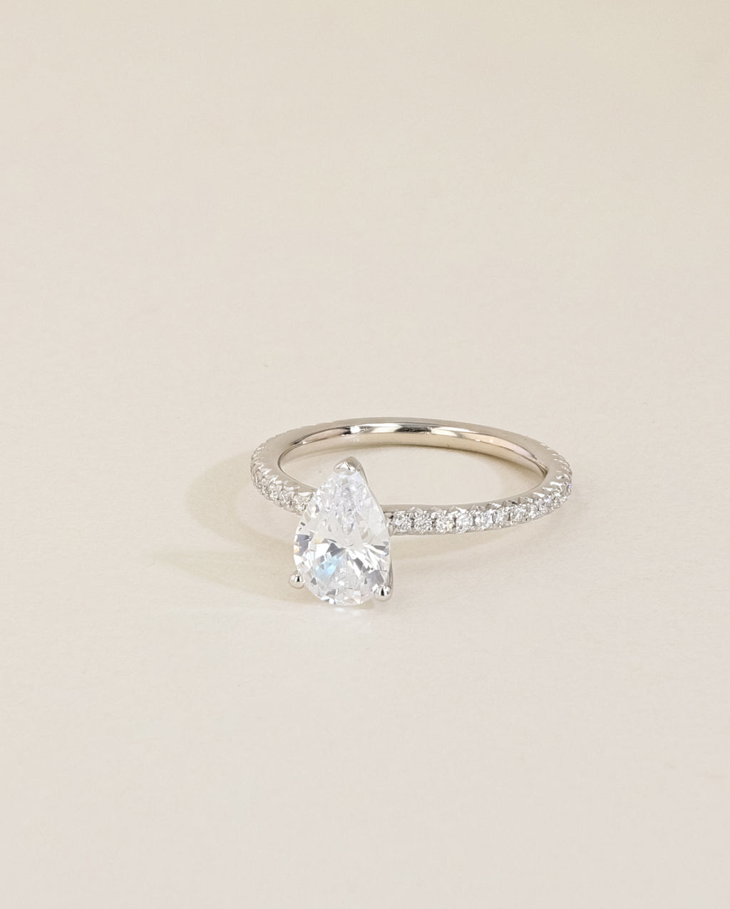 The East to West Solitaire Pavé