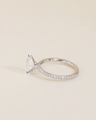 The East to West Solitaire Pavé