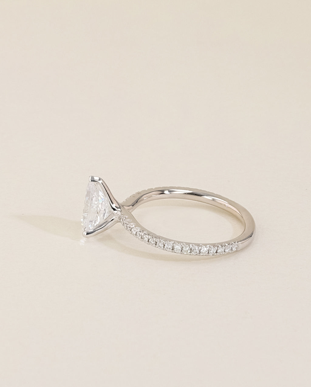 The East to West Solitaire Pavé