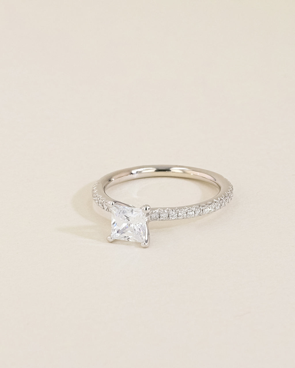 The East to West Solitaire Pavé