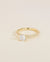The Round Solitaire Pave Engagement Ring in Platinum