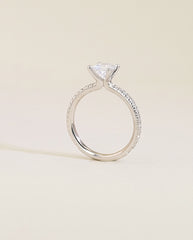 The East to West Solitaire Pavé