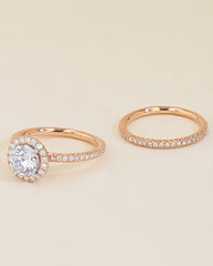 The Halo Pavé Set Engagement Ring