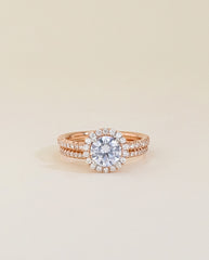 The Halo Pavé Set Engagement Ring